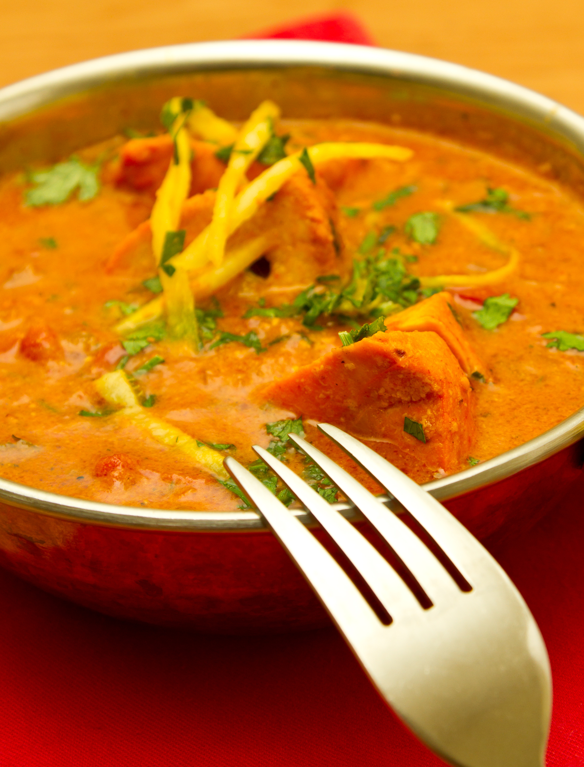 Turkey curry soup